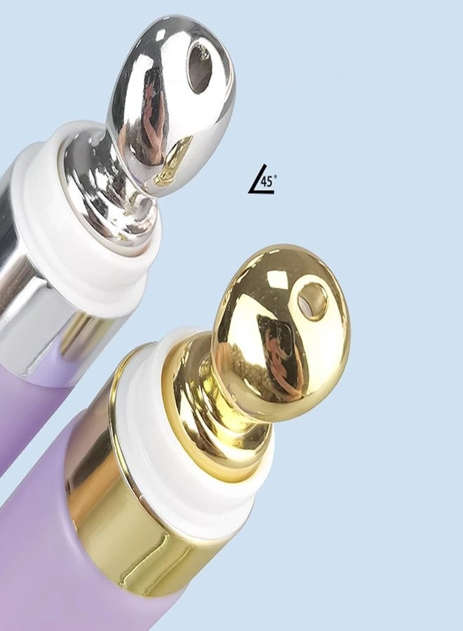 TEONEI Empty Eye Cream Squeeze Tubes,Lip Gloss Squeeze Tubes,Essential oil Roller Tubes,Makeup Sample Bottles,Travel Makeup Squeeze Bottles,2PCS - Image 2